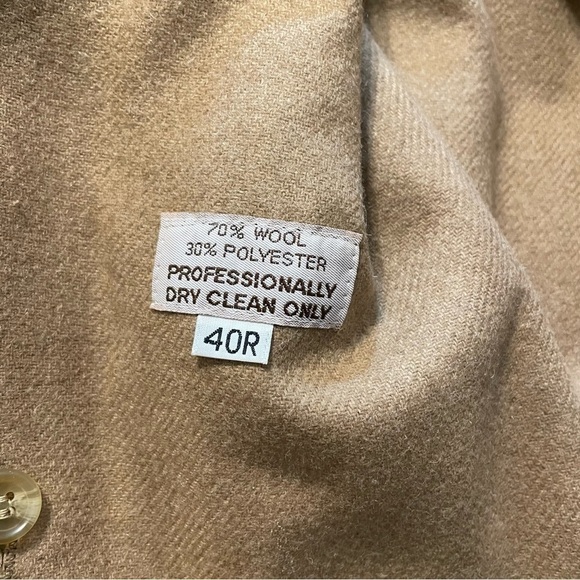 Austin Reed Vintage Mens Khaki Long Trench Coat with Removable Wool Liner 40R - Picture 10 of 12